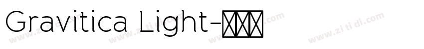 Gravitica Light字体转换